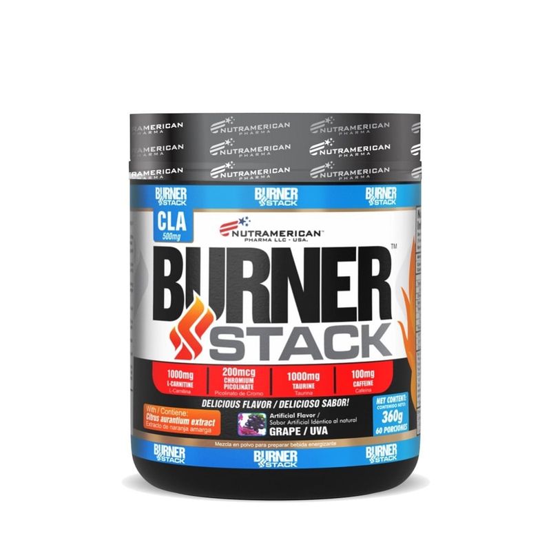MEGAPLEX - Burner Stack 0.8 LB - Reductor de grasa + Pre entreno