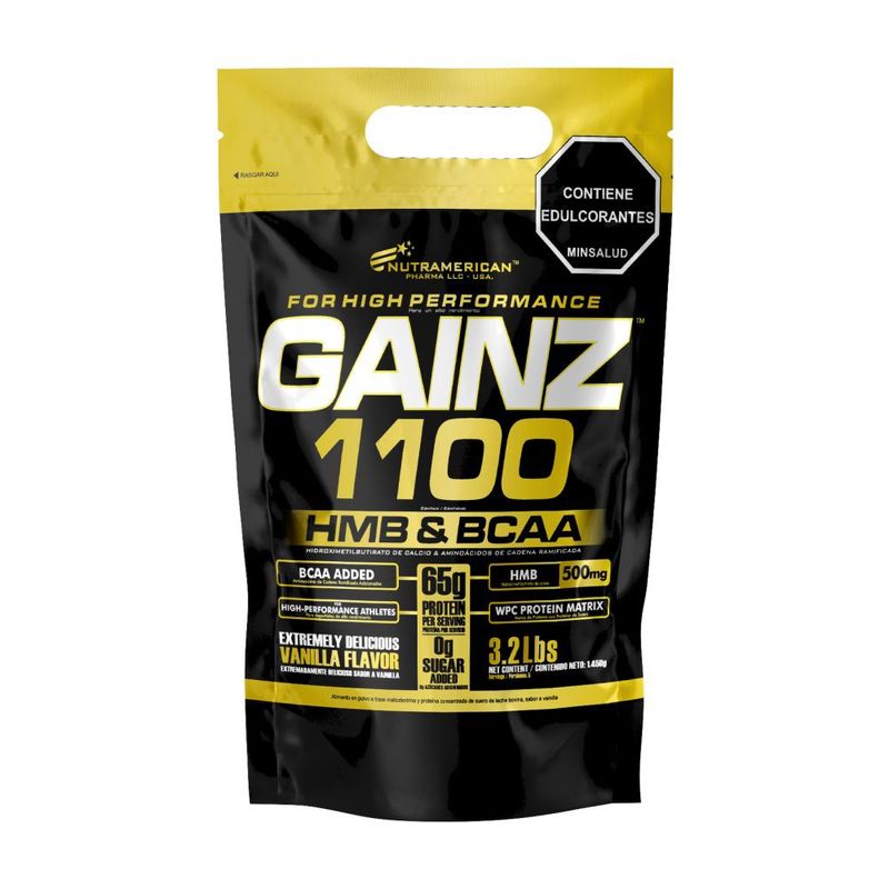 MEGAPLEX - Gainz 3.2 lb - Proteína Hipercalorica     .