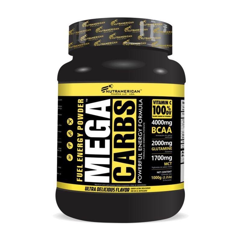 MEGAPLEX - Mega Carbs Limonada de Coco - Bcaa + Hidratante y recuperador