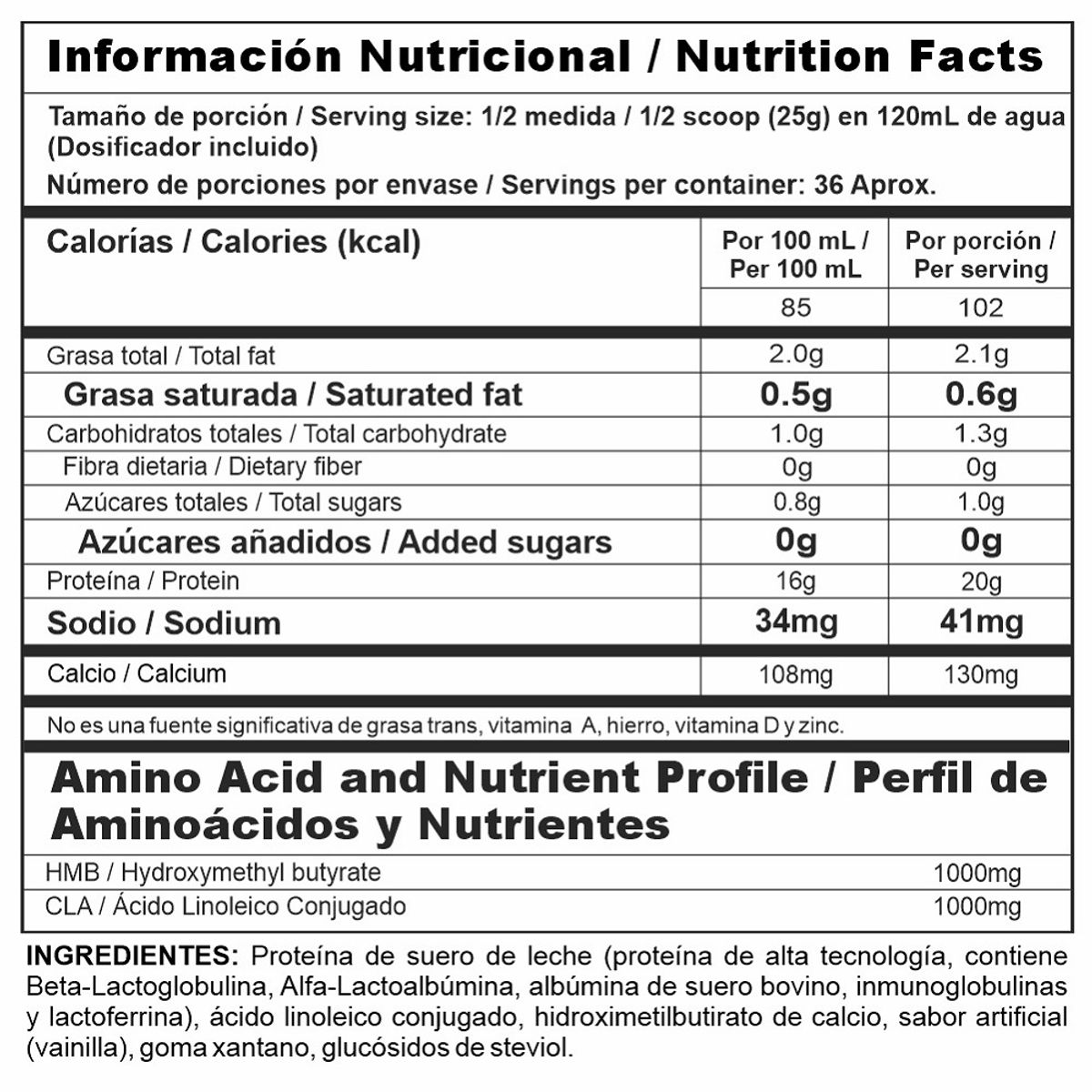 MEGAPLEX - Iso Clean 2 lb - Proteína con Hmb