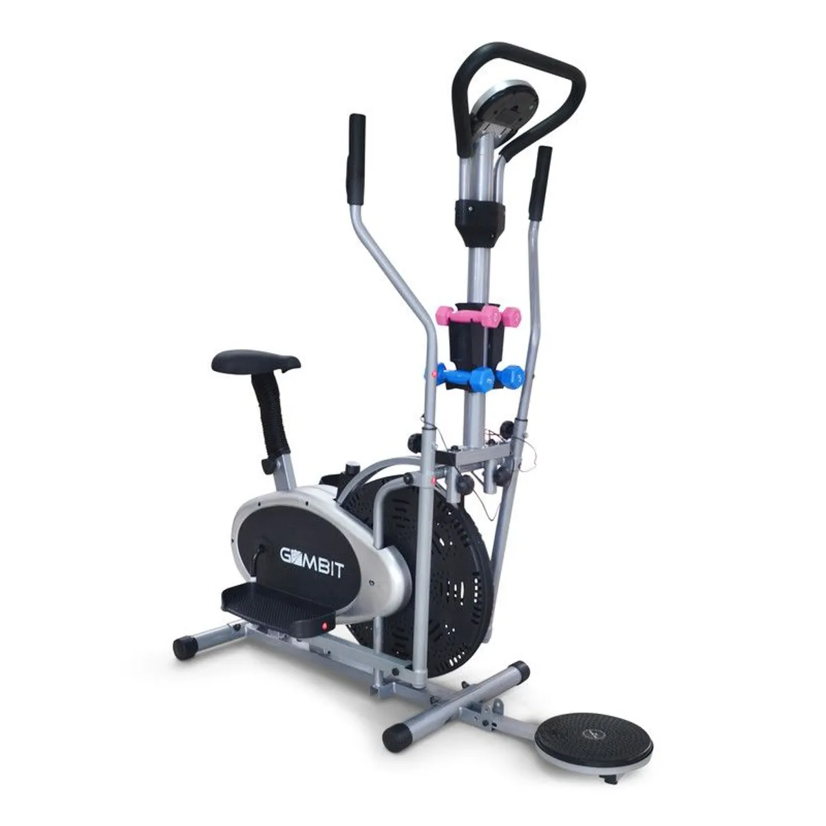 HOMESALE - Bicicleta Elíptica 7 en 1 Home Sale Monitor Twister + Pesas..