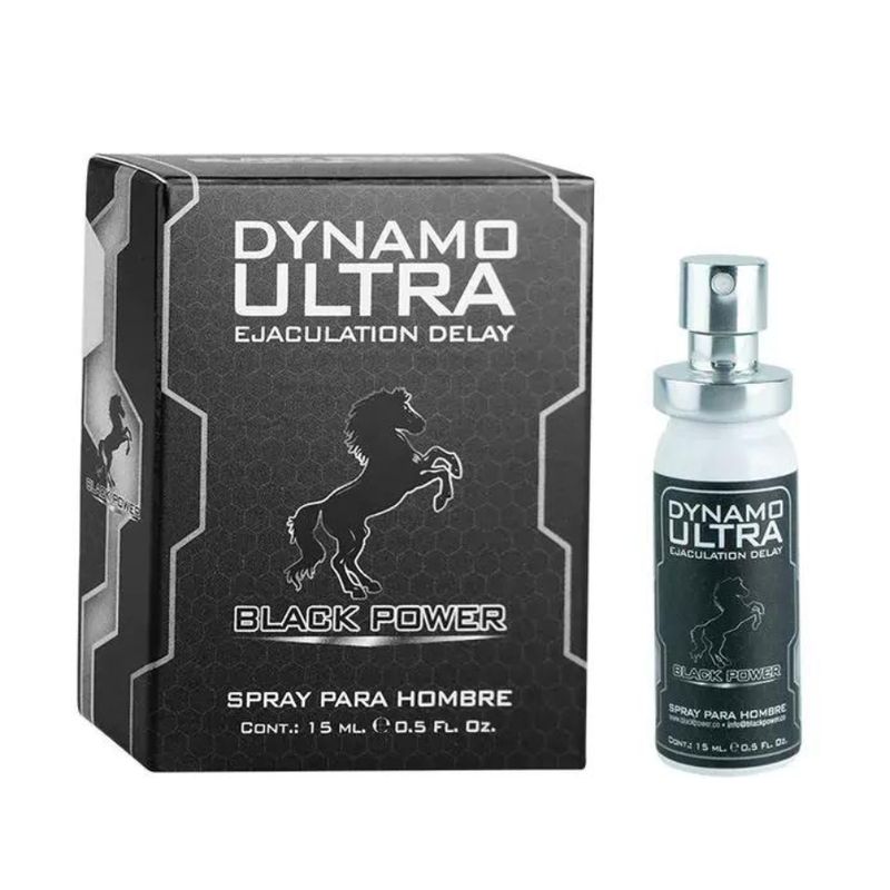 BLACK POWER - Lubricante Intimo Retardante Dynamo Ultra Spray 15ml Black Power