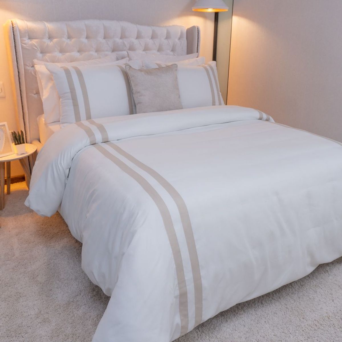 AMARE HOME - Set Duvet Cover Mocca - Colección Pureza Semidoble