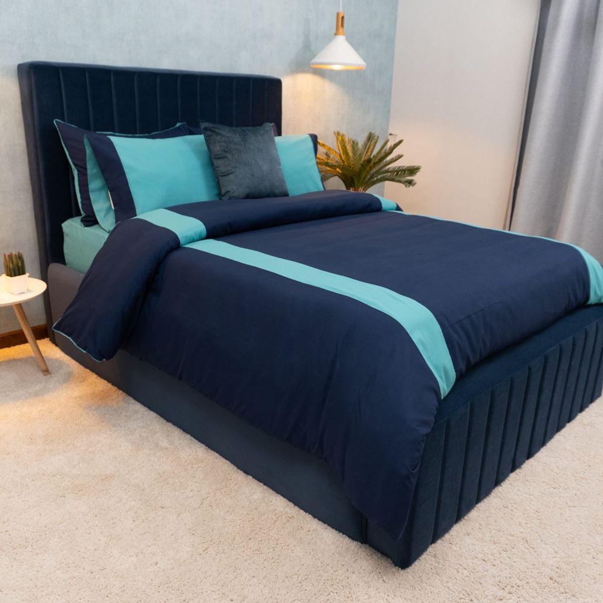 AMARE HOME - Set Duvet Cover Zafiro - Colección Joy King.