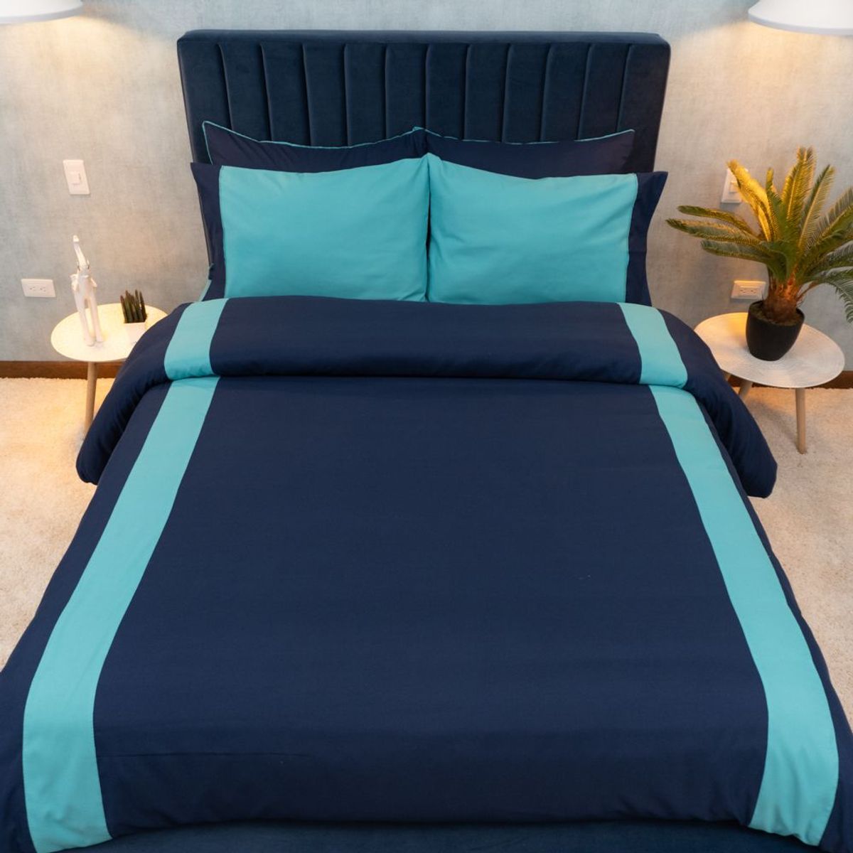 AMARE HOME - Set Duvet Cover Zafiro - Colección Joy King.