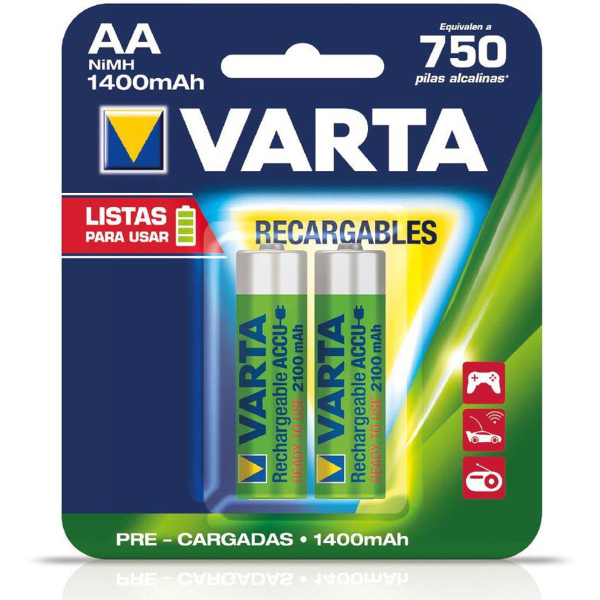 VARTA - Pilas Recargables Varta AA X 2 Und