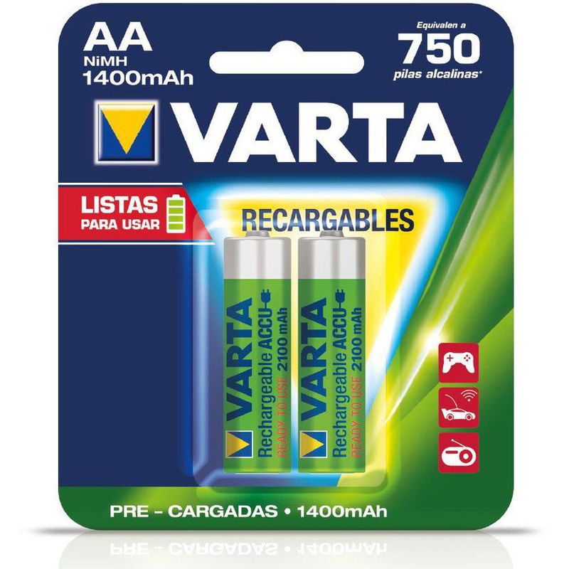 VARTA - Pilas Recargables Varta AA X 2 Und