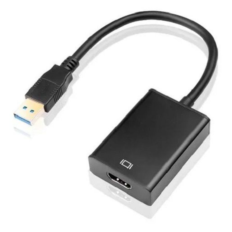 SISDATA - Adaptador Convertidor USB A HDMI Certificado 1080p Cable