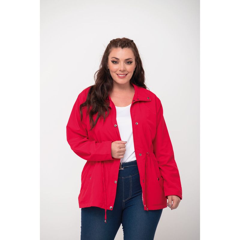 L Y H - Chaqueta Para Mujer Rojo Marca L&H