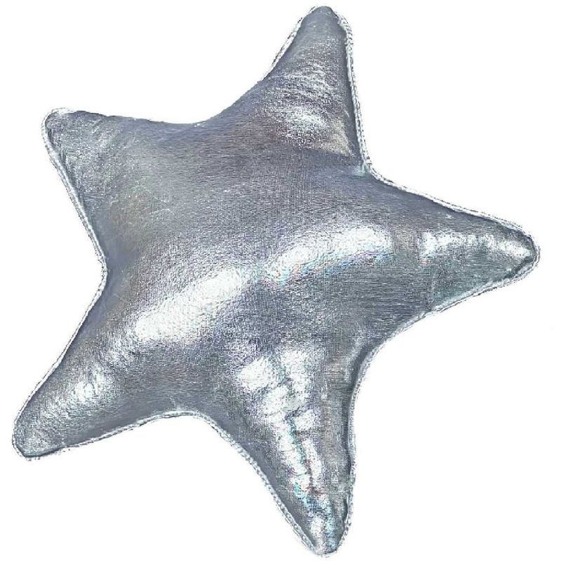 BANZAY - Cojin Decorativo Navidad Estrella - Plateada