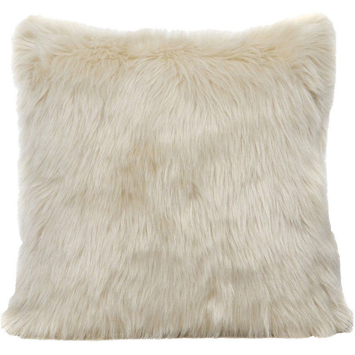 BANZAY - Cojín Peludo Peluche Decorativo Banzay - Crema