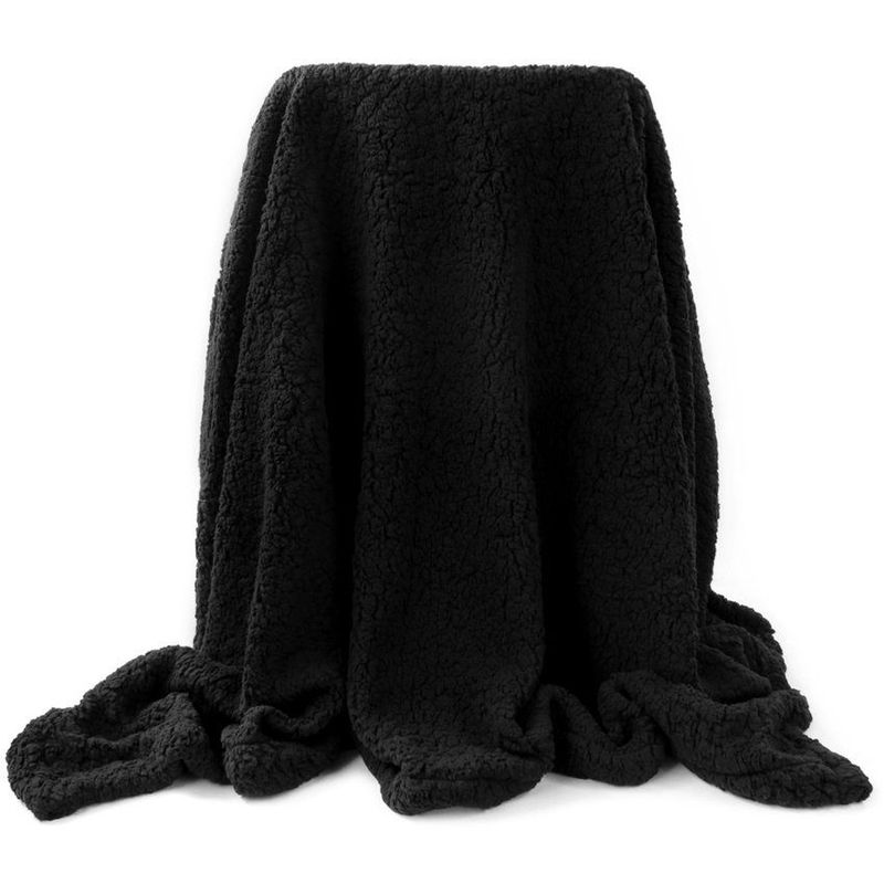 BANZAY - Manta Cobija Borrego Banzay - Negro