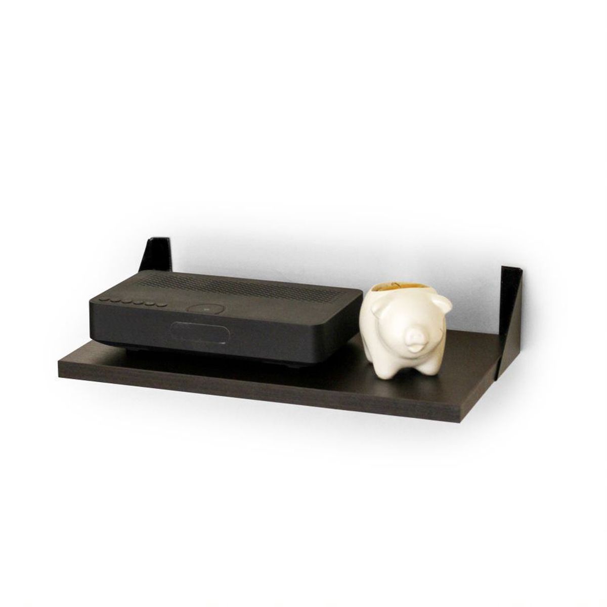 BANZAY - Repisa para Modem o Codificador - Wengue