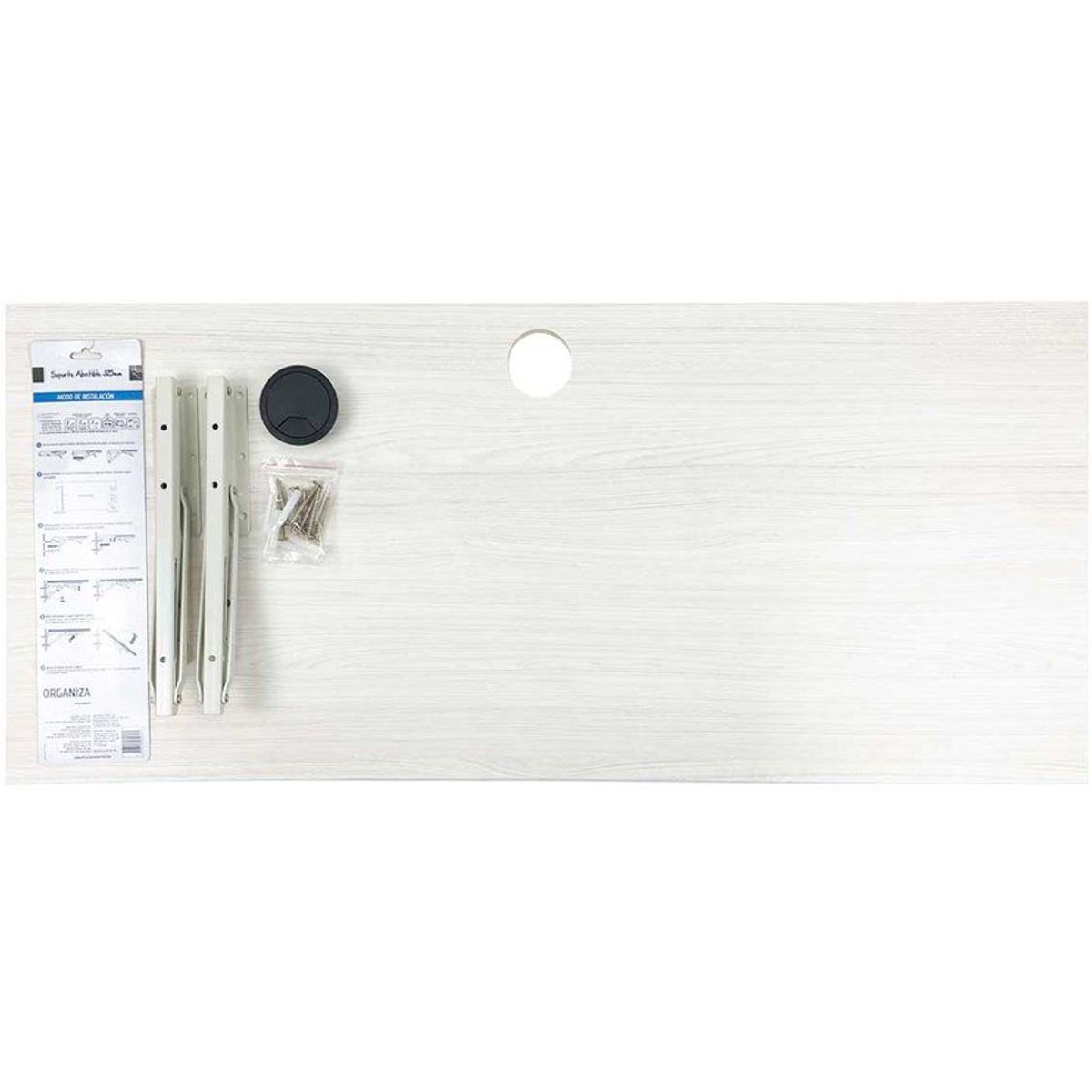 BANZAY - Escritorio Plegable de Pared - Blanco Kallio