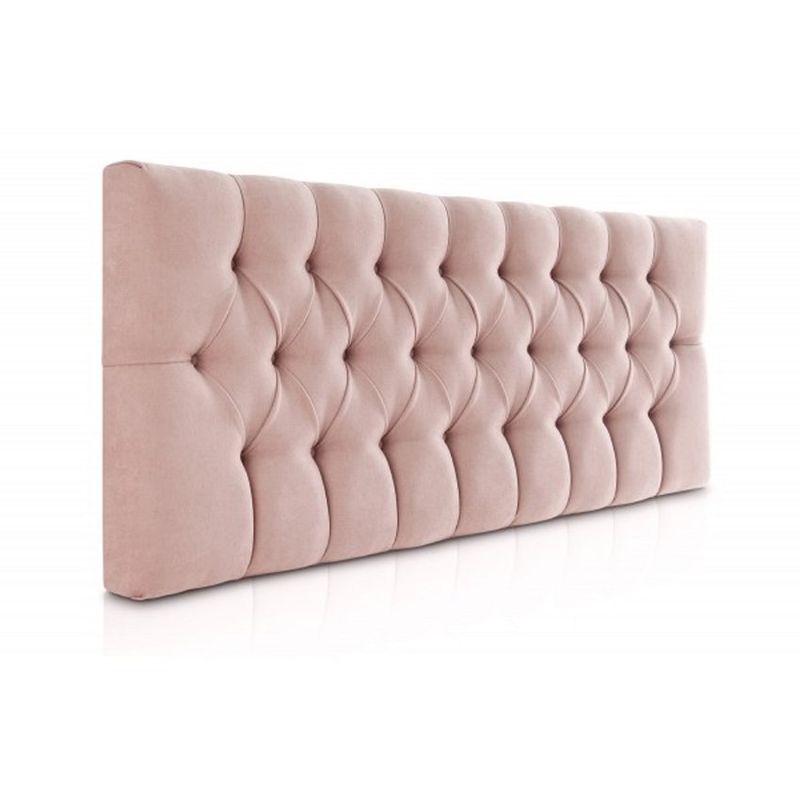 BANZAY - Cabecero Cama Semi-Doble Capitoneado Tela - Rosa