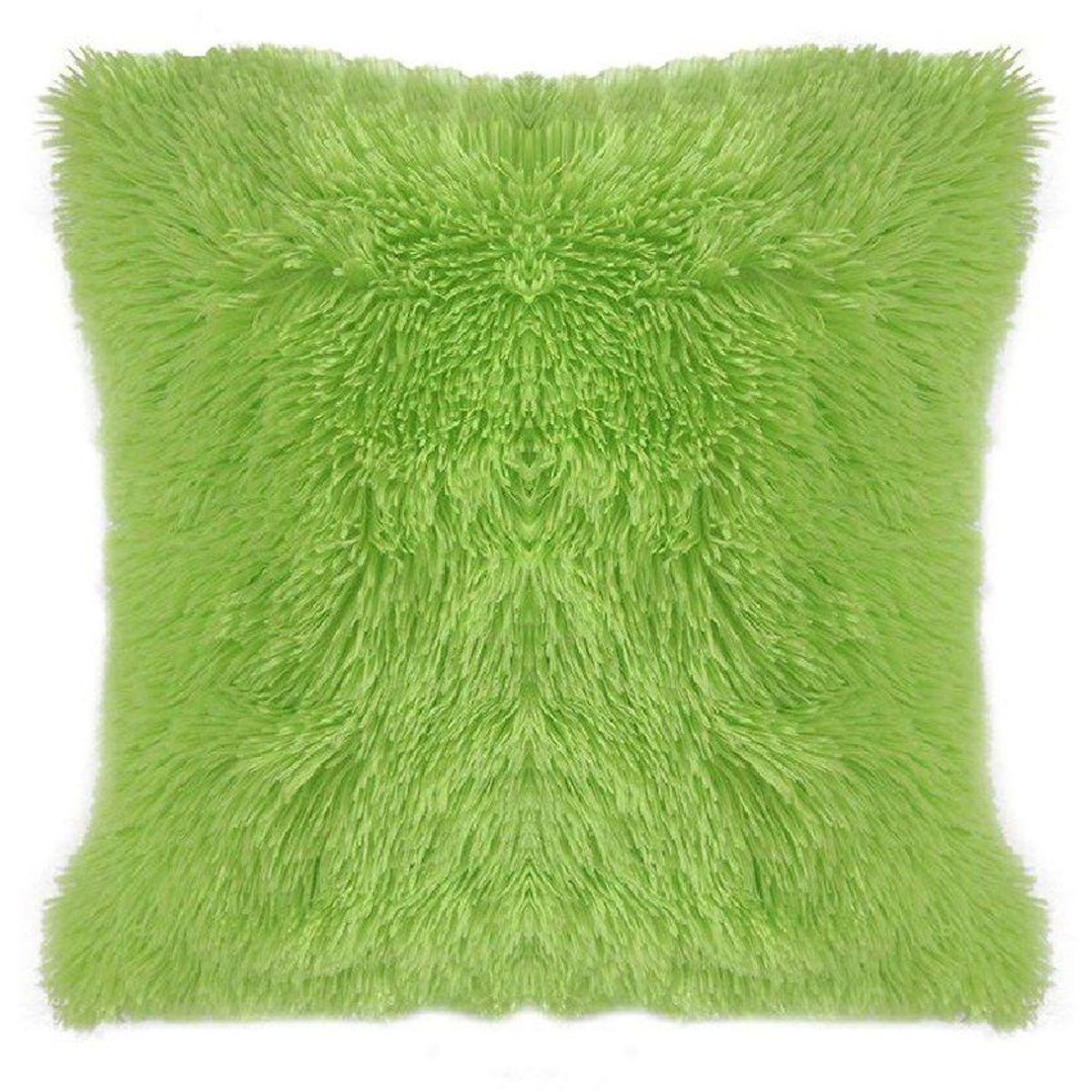 BANZAY - Kit x 2 Fundas Cojines Péludos - Verde Limón