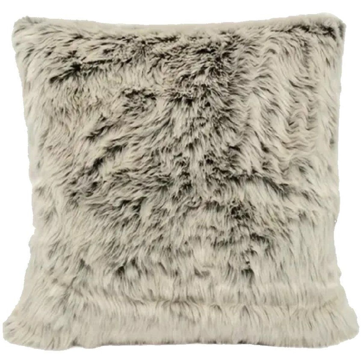 BANZAY - Kit x 2 fundas cojines peluche largo café matizado
