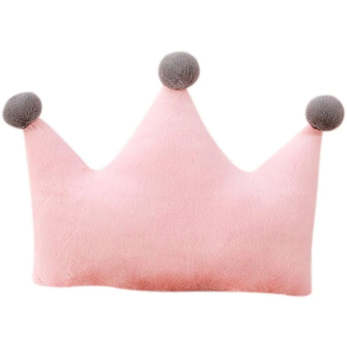 BANZAY - Cojín Decorativo Corona Princesa - Rosado