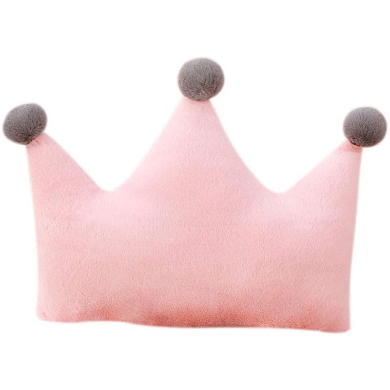 BANZAY - Cojín Decorativo Corona Princesa - Rosado