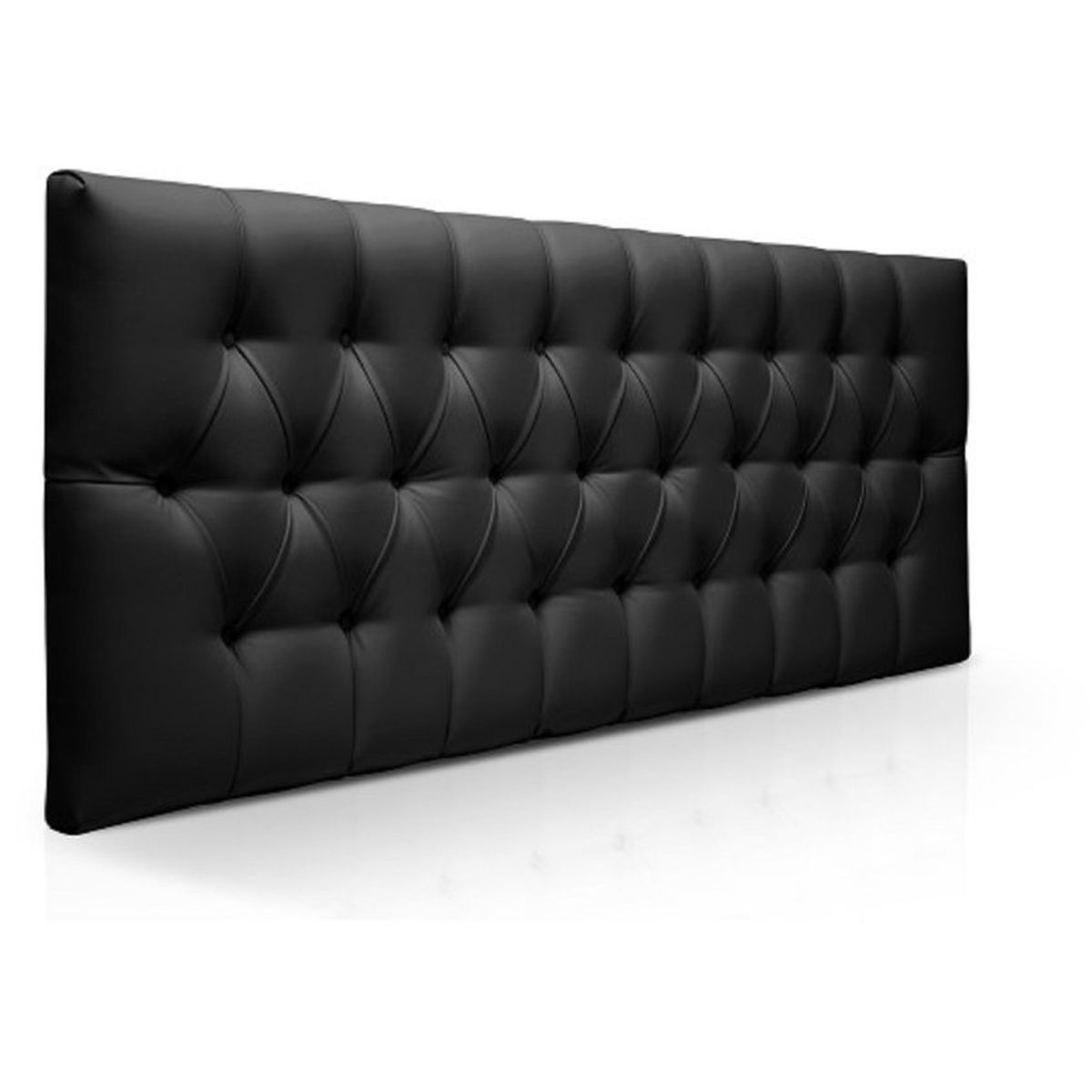 BANZAY - Cabecero tapizado base Cama King Rombos - Negro