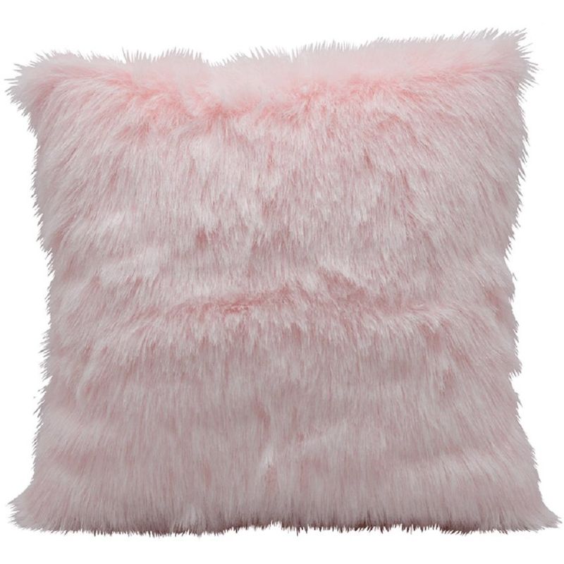 BANZAY - Cojín Peludo Peluche Decorativo Banzay - Rosa