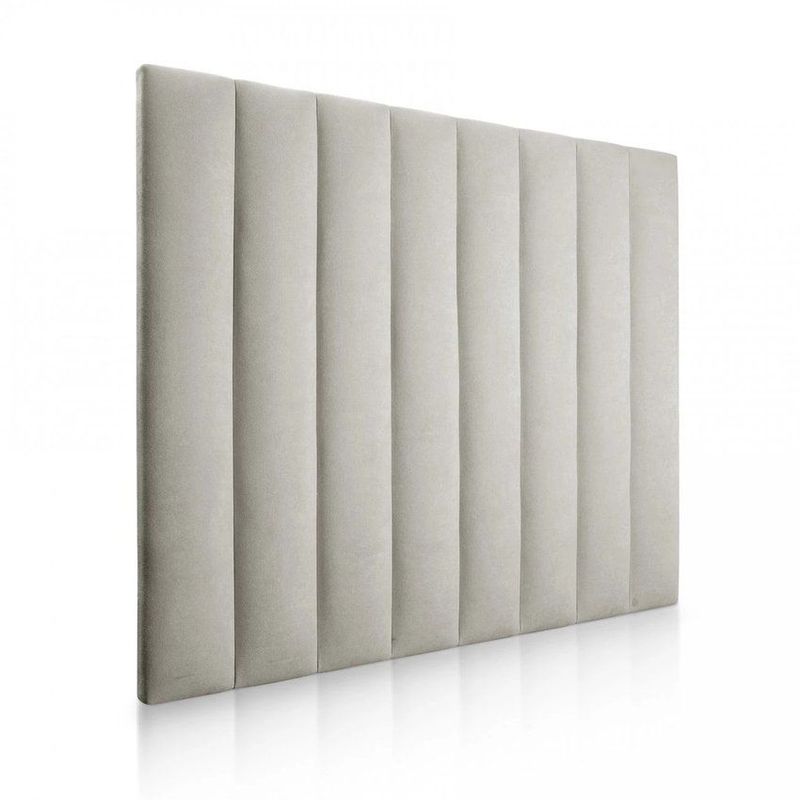 BANZAY - Cabecero Paneles Cama Queen - Gris Plata