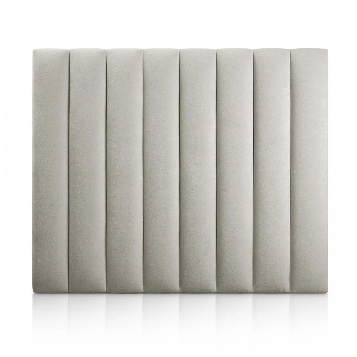 BANZAY - Cabecero Paneles Cama Sencilla - Gris Plata