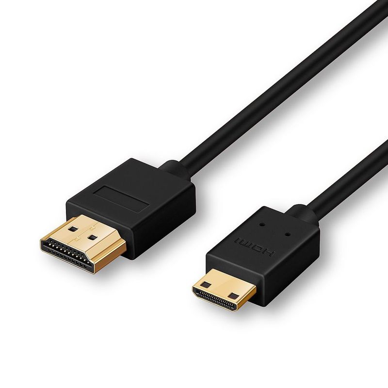 SISDATA - Adaptador Convertidor Mini Hdmi Macho A Hdmi Macho Cable 4k
