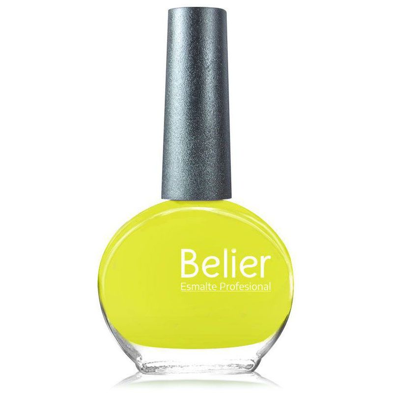 COMESTICOS BELIER - Esmalte belier amarillo neon profesional 13ml free 21