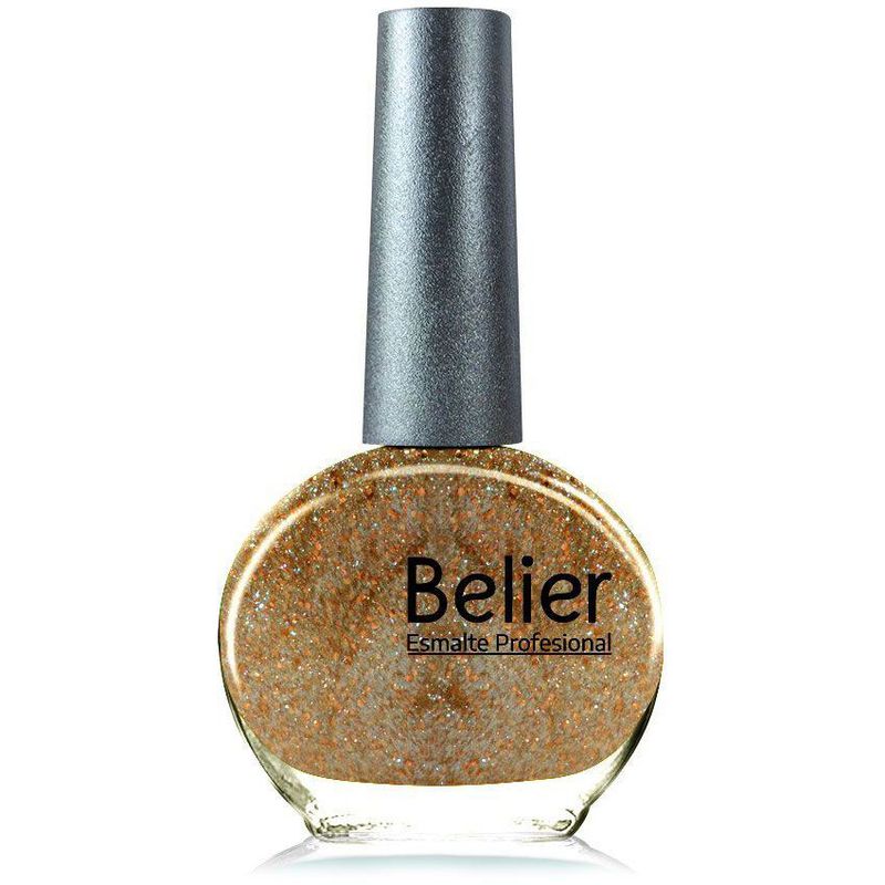 COMESTICOS BELIER - Esmalte belier glitter gold 13ml free 21