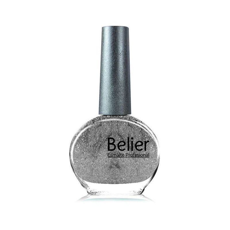 COMESTICOS BELIER - Esmalte belier glitter plata 13ml free 21