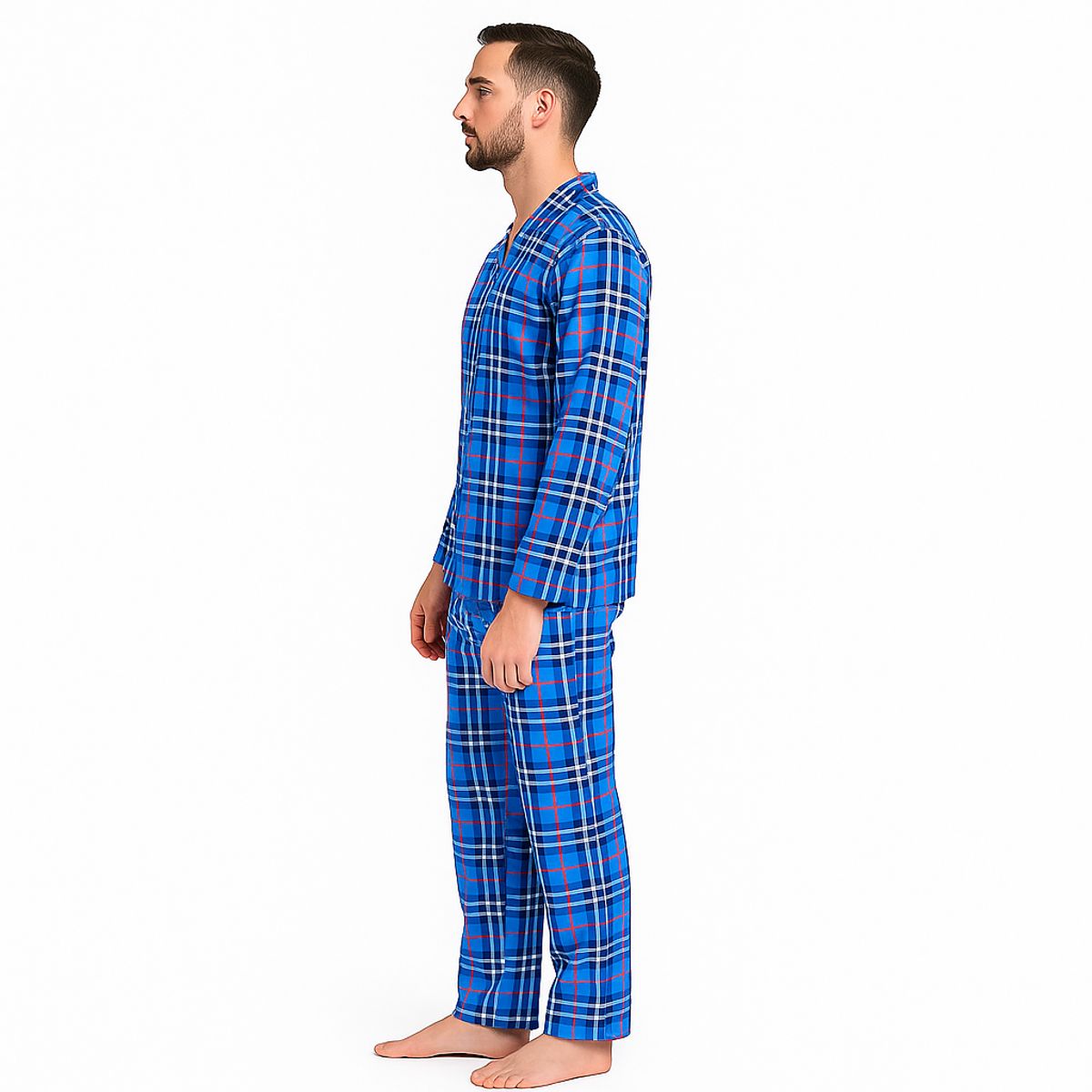 ROMANELLA - Pijama térmica para hombre romanella arturo-azul