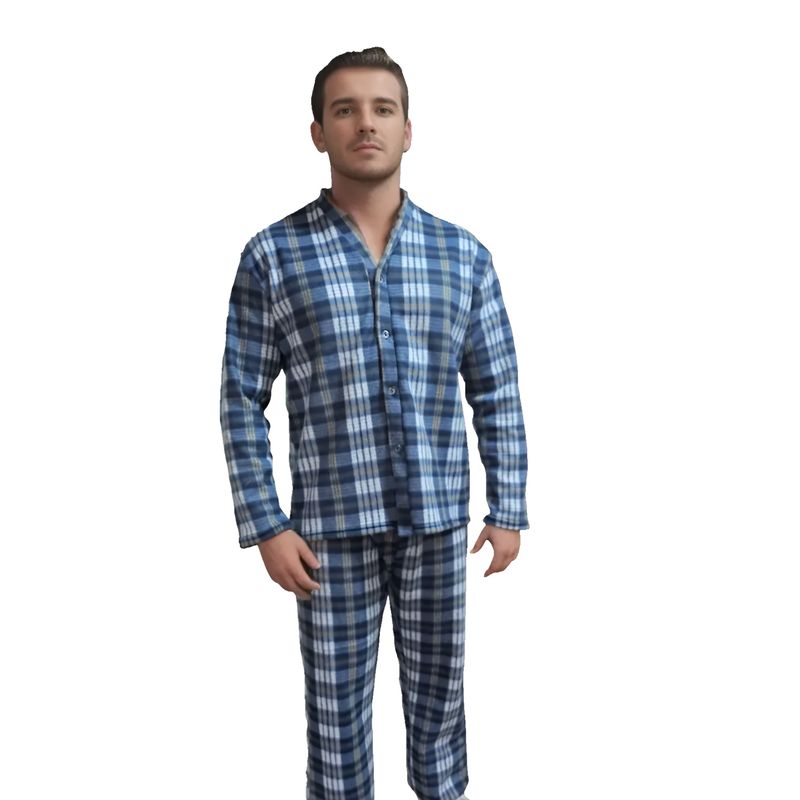 ROMANELLA - Pijama térmica para hombre romanella arturo-azul