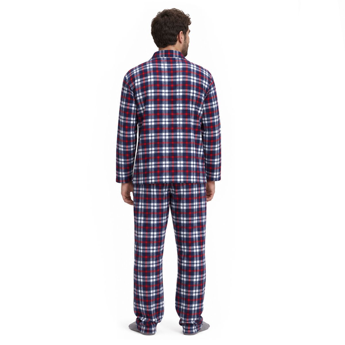 ROMANELLA - Pijama térmica para hombre romanella arturo azul- Rojo