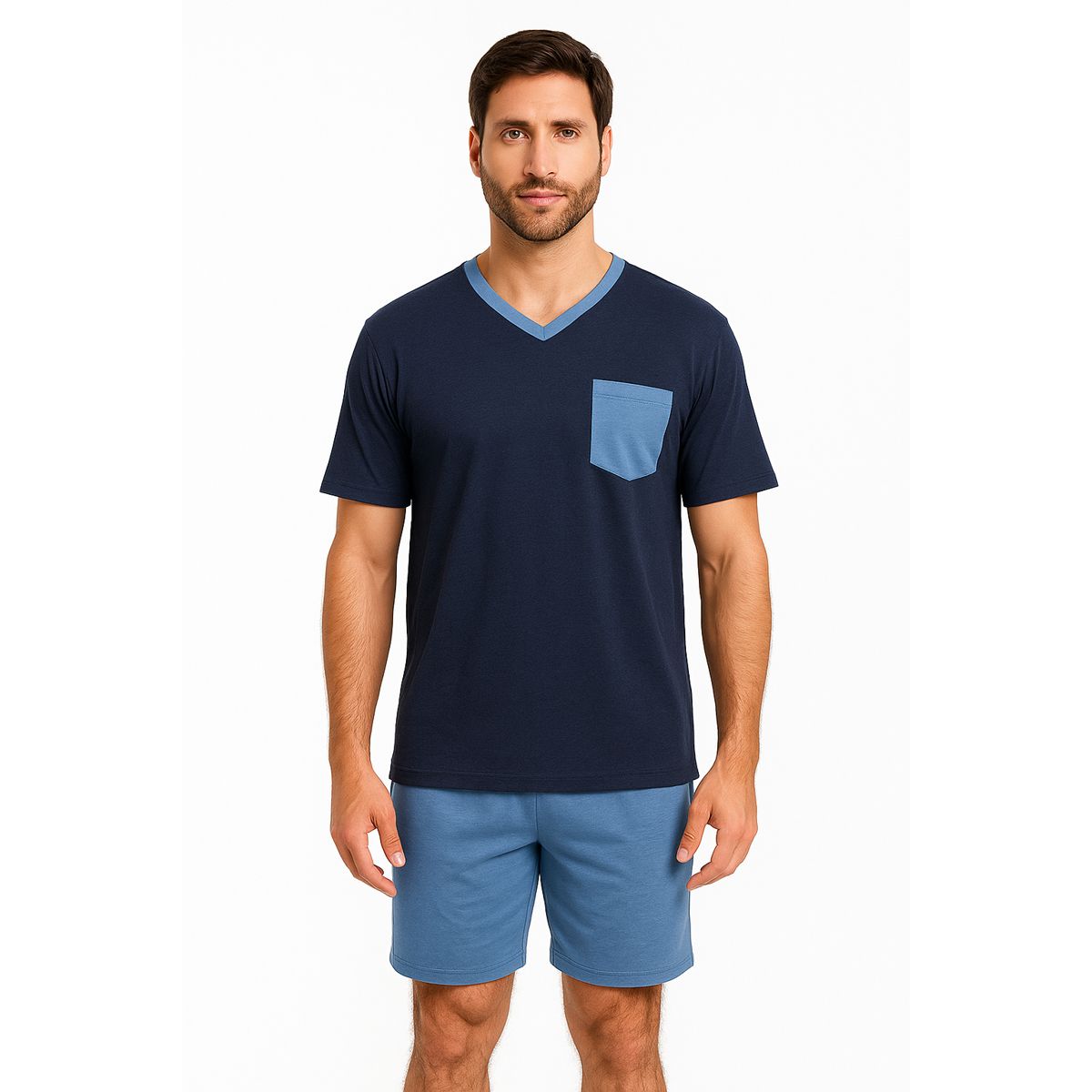ROMANELLA - Pijama short sebastián romanella - azul