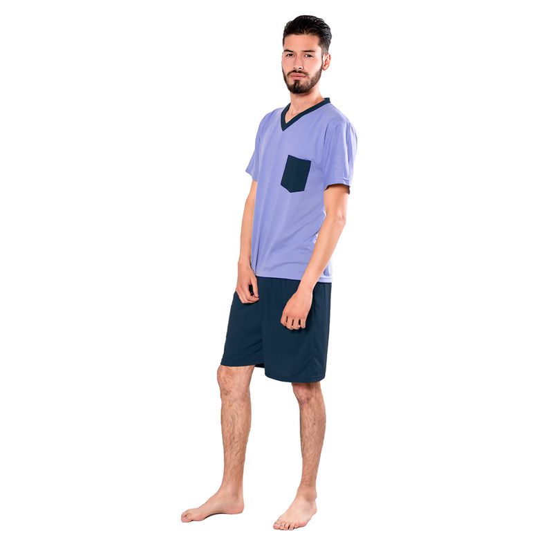 ROMANELLA - Pijama short sebastián romanella - azul