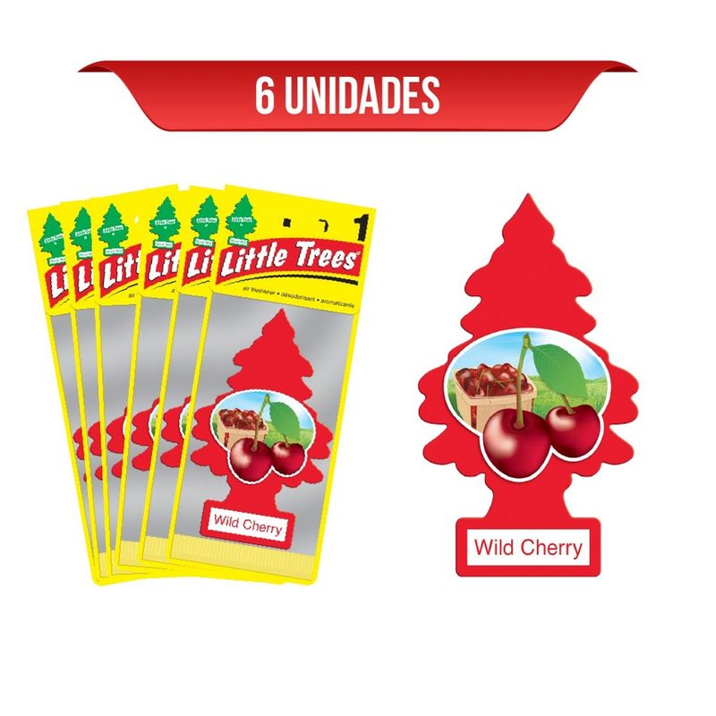 LITTLE TREES - Ambientador Little Trees Cherry x6 Und
