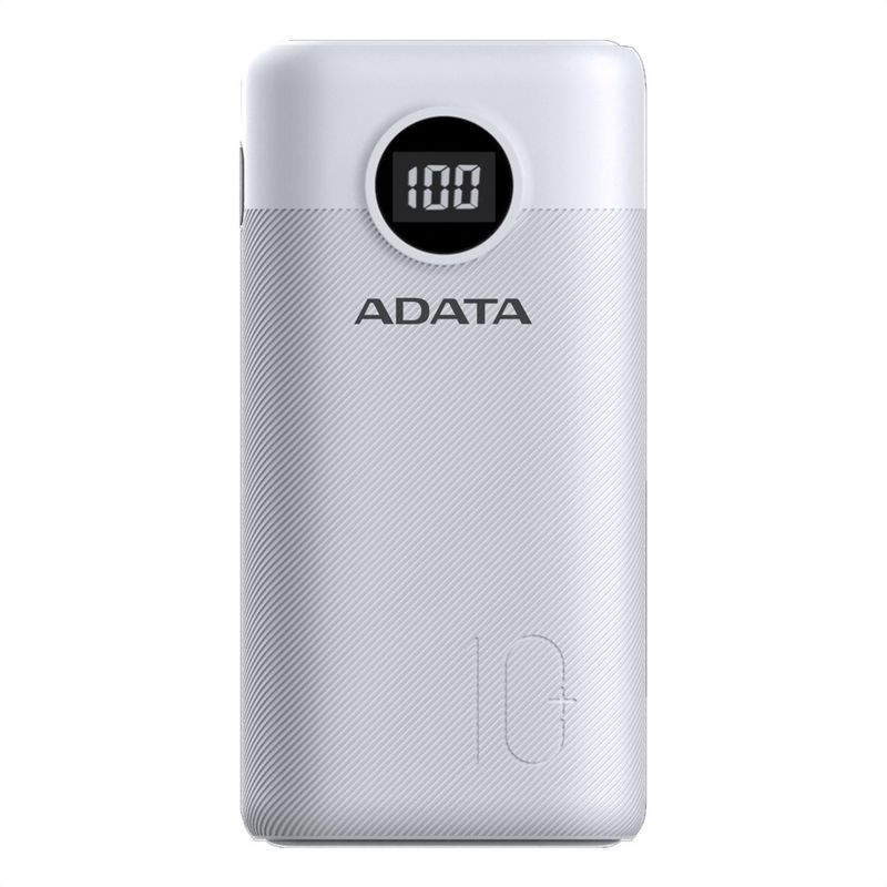 ADATA - Cargador Portátil Compacto Powerbank 10000mah Adata P10000QCD Blanco
