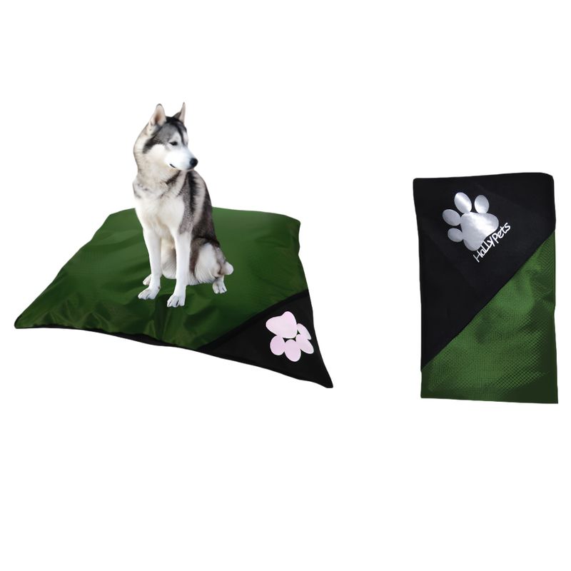 HALLY PET - colchón colmena lavable + funda repuesto verde