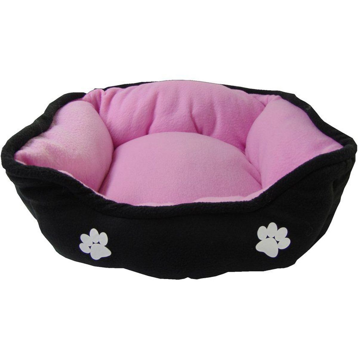 HALLY PET - Cama mediana doble faz para mascota rosada