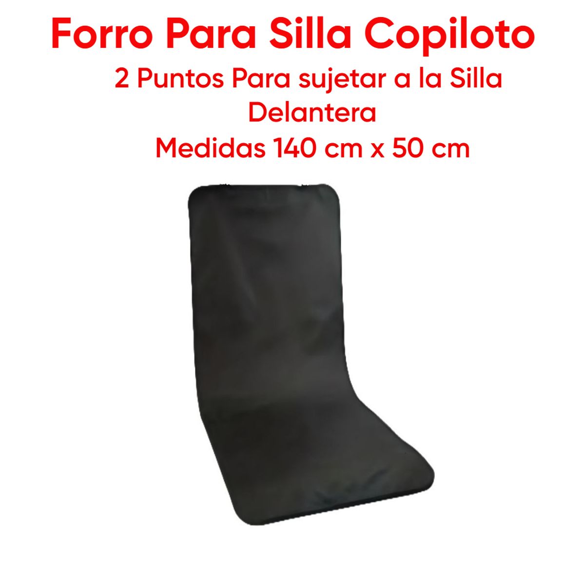 HALLY PET - Forro silla copiloto negro