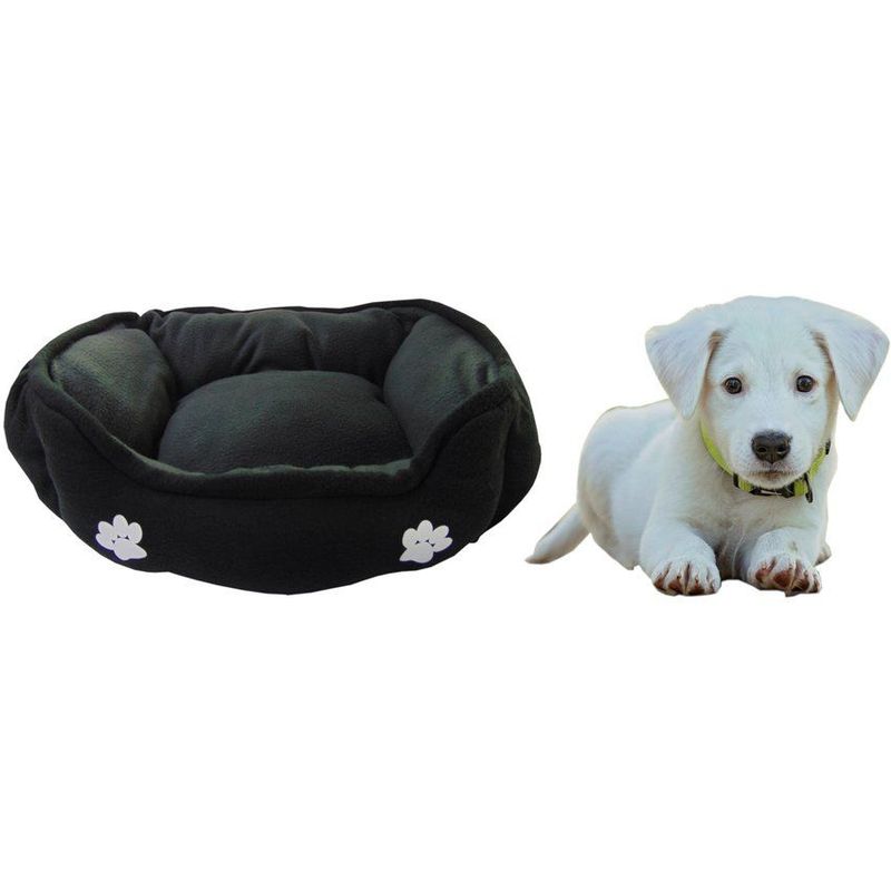HALLY PET - Cama mediana doble faz para mascota gris