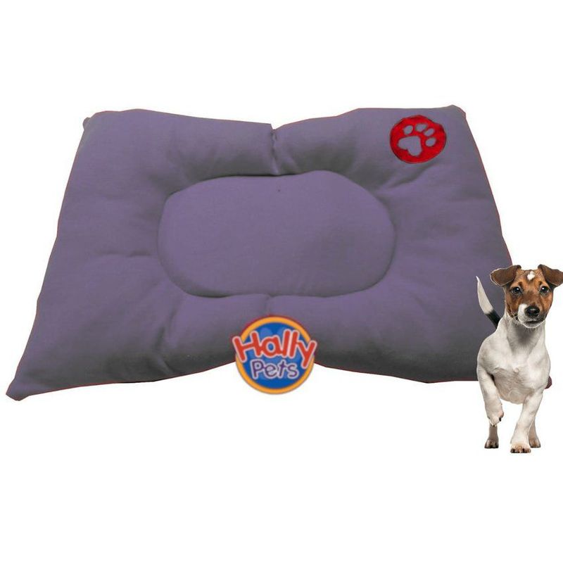HALLY PET - Colchón premium pequeño huella bordada para mascota