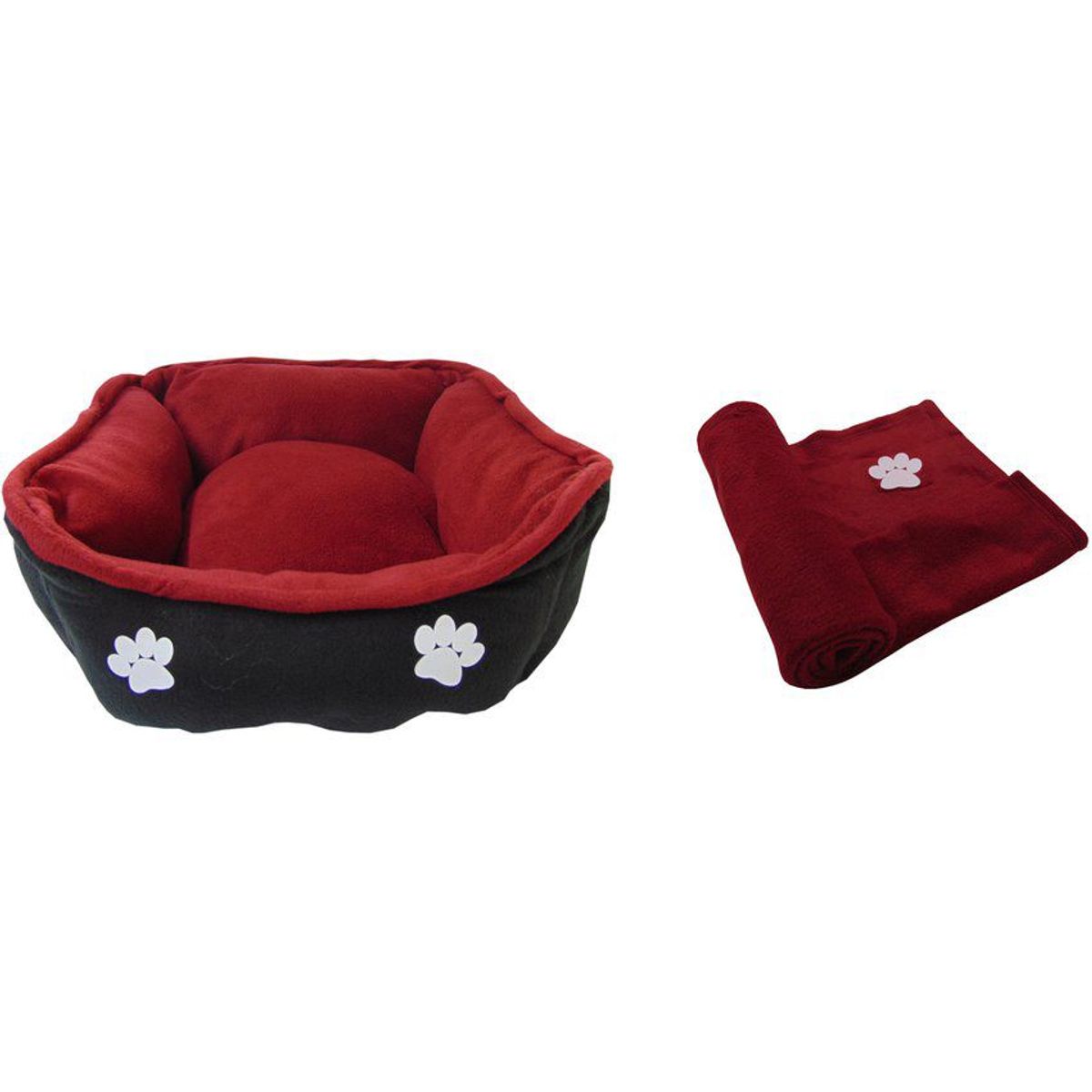 HALLY PET - Cama mediana doble faz + cobija térmica mediana