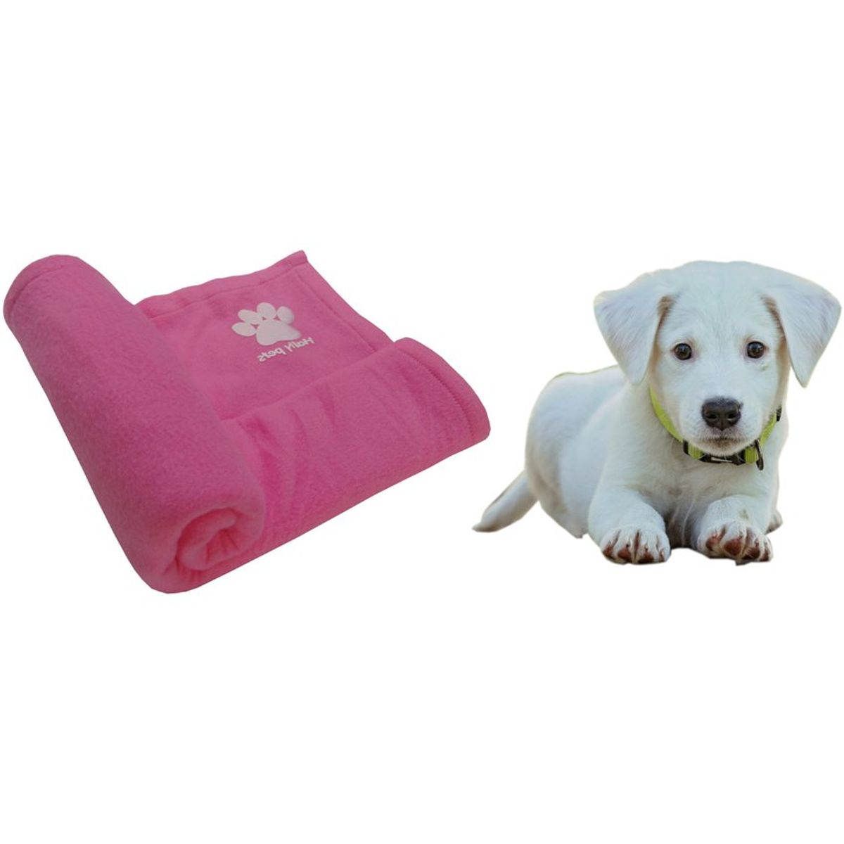 HALLY PET - Una cobija térmica grande 120 cm x 70 cm Rosado