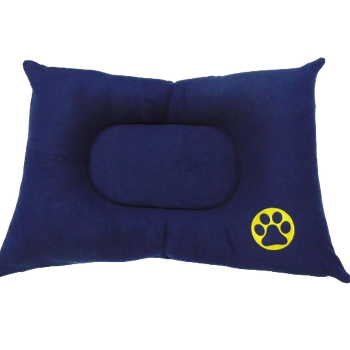 HALLY PET - Colchón premium grande huella bordada mascota Azul Oscuro