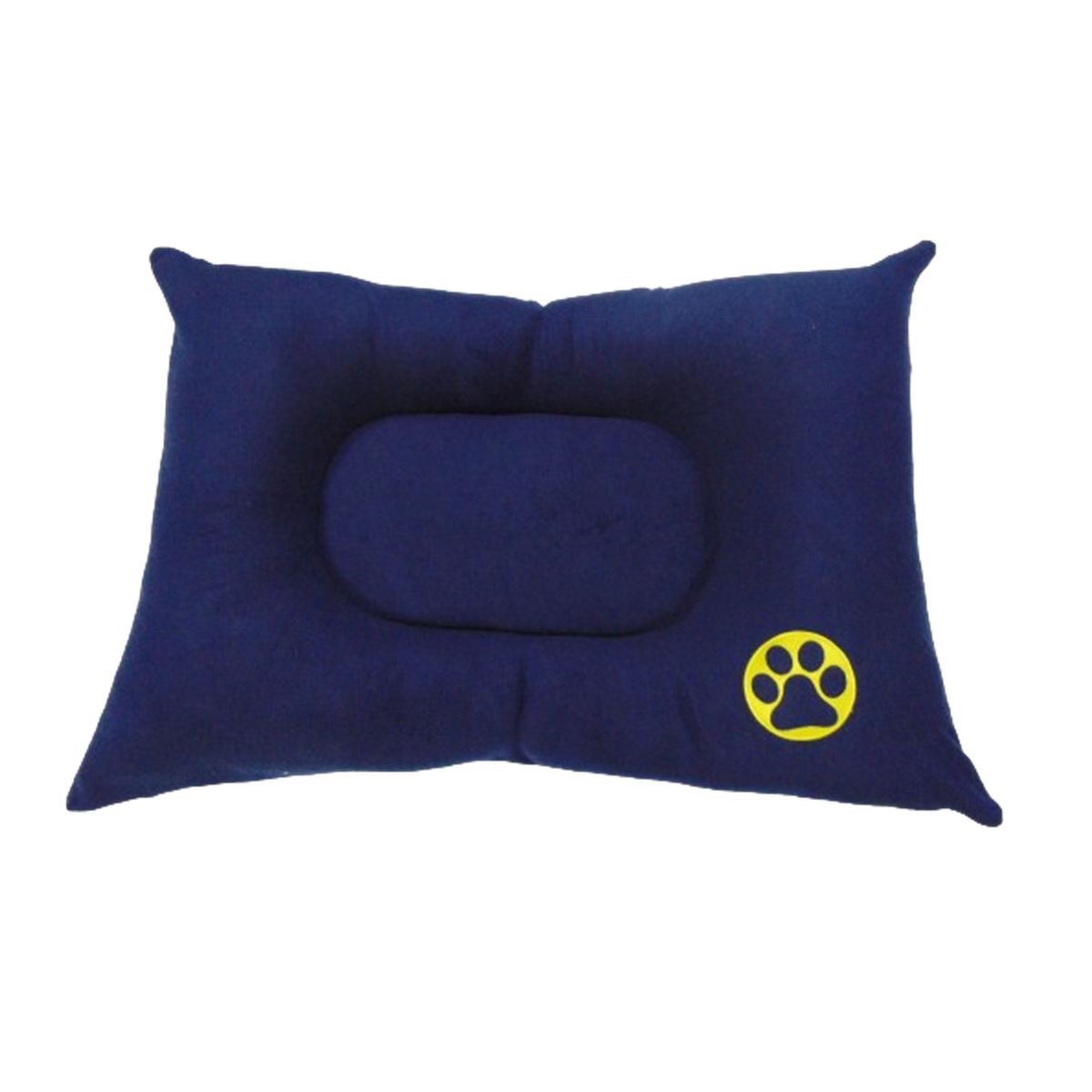 HALLY PET - Colchón premium grande huella bordada mascota Azul Oscuro