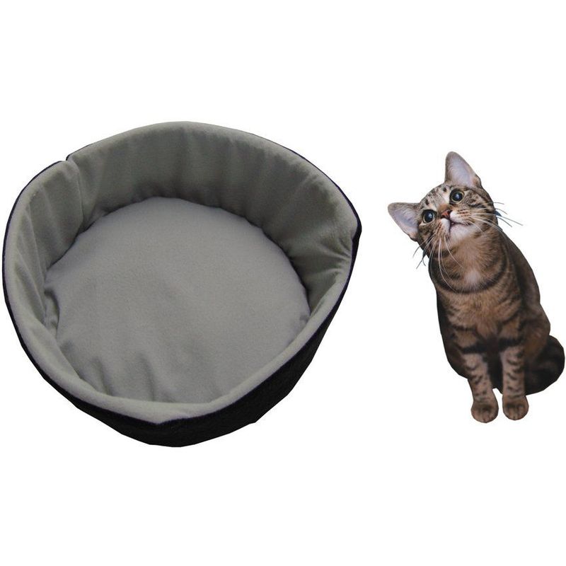 HALLY PET - Cama para gato grande d 47cm x a 19cm gris