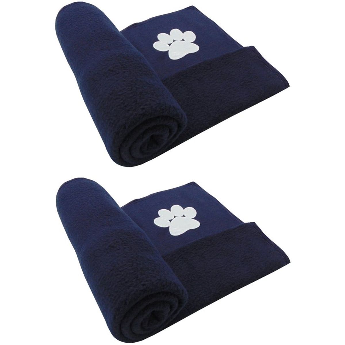HALLY PET - Dos cobijas térmicas grandes 120cm x 70cm azul oscuro