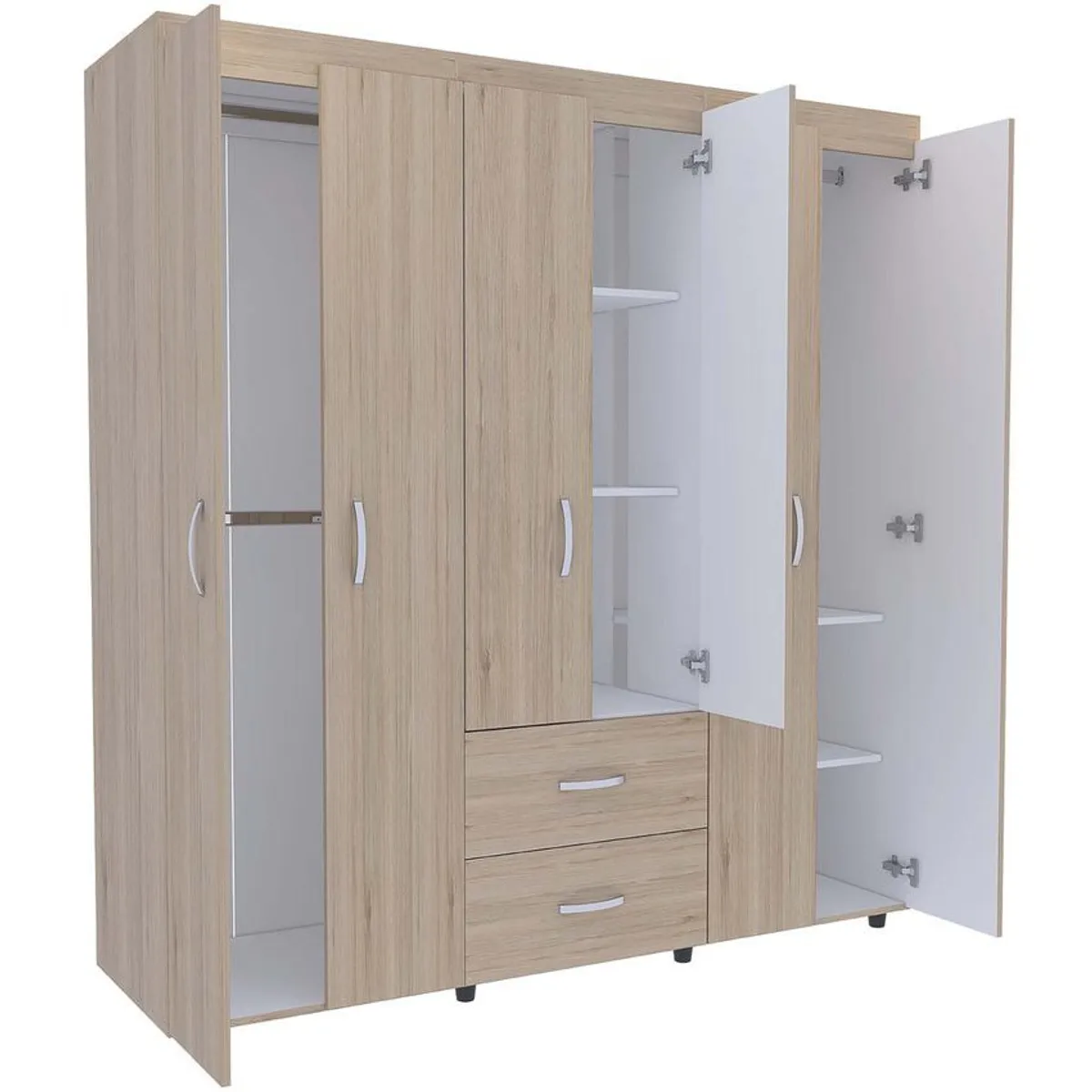 RTA MUEBLES - Closet Bariloche Color Cartagena Blanco CLR 2821 180x170.3x50.3cm  RTA